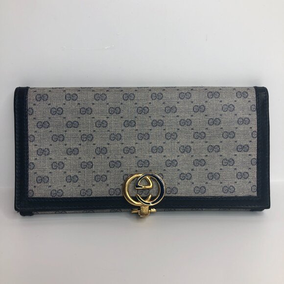 Gucci Grey Long Wallet (Gently Used) - Picture 1 of 14